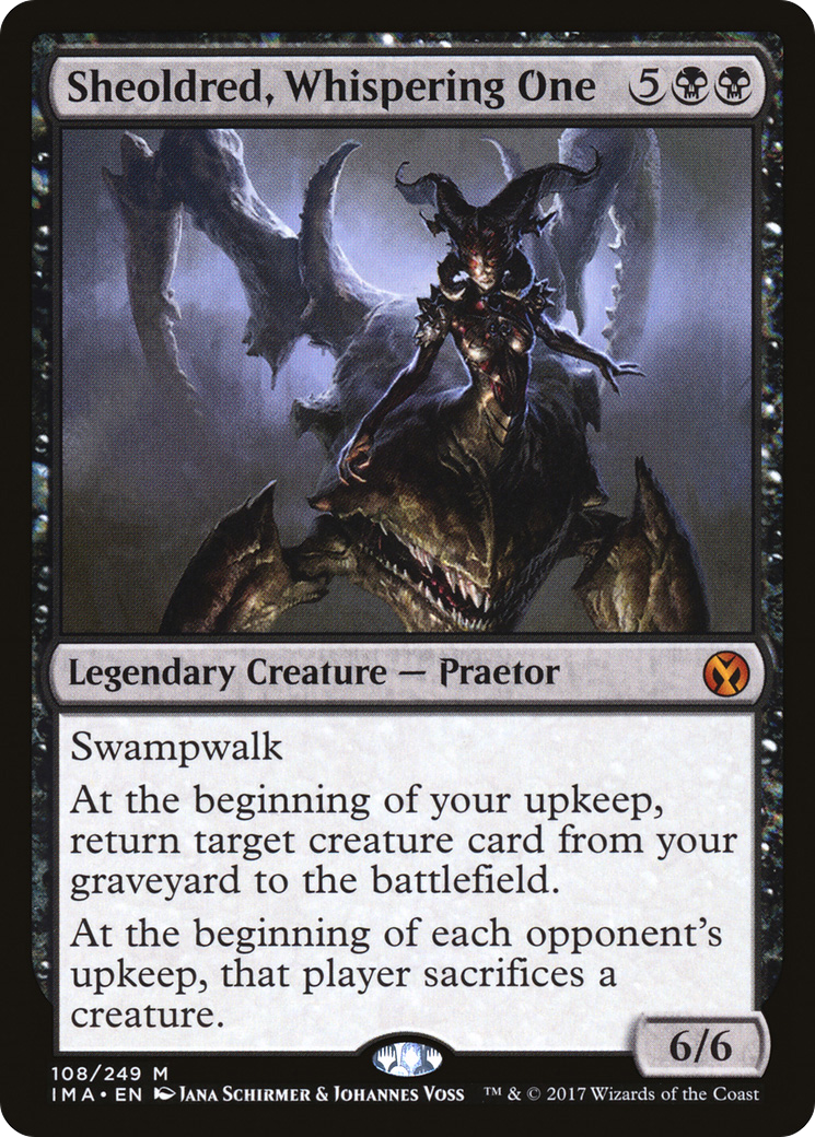 Image of Sheoldred, Whispering One (IMA-108) - Iconic Masters Foil