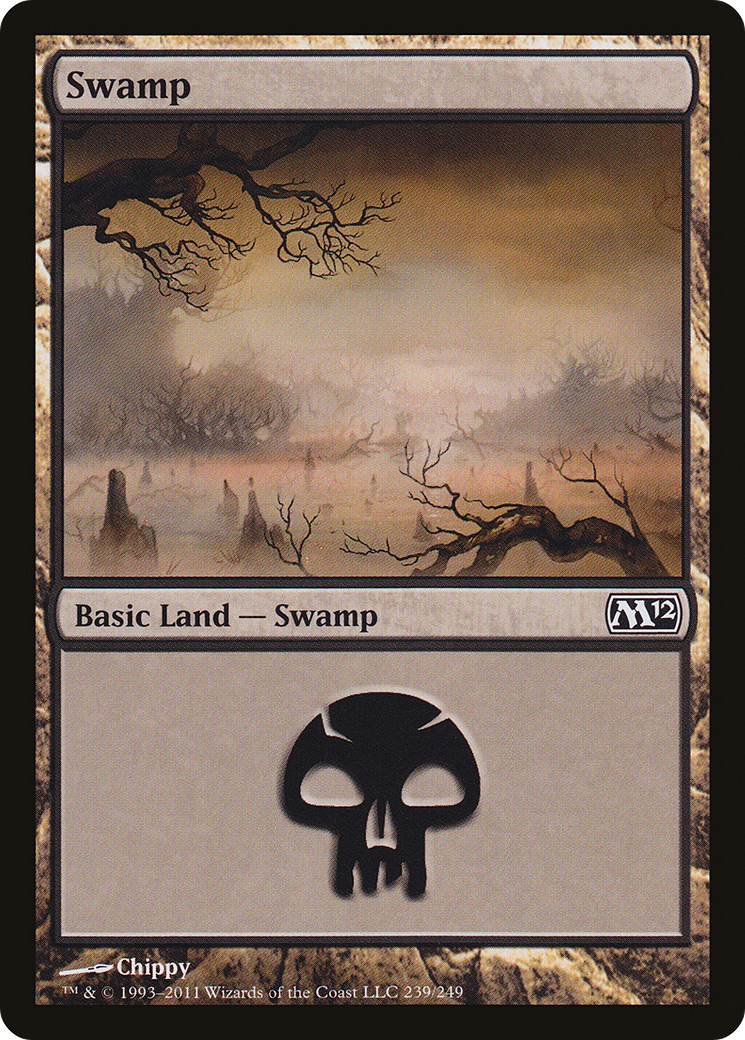 Image of Swamp (239) (M12-239) - Magic 2012 Foil