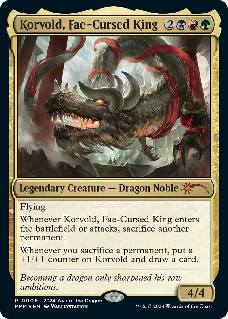 Image of Korvold, Fae-Cursed King (Year of the Dragon 2024) (SSP-006) - Year of the Dragon 2024 Foil