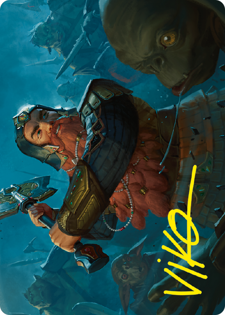 Image of Gimli, Counter of Kills // Gimli, Counter of Kills (ALTR-010) - Tales of Middle-earth Art Series (Borderless) Foil