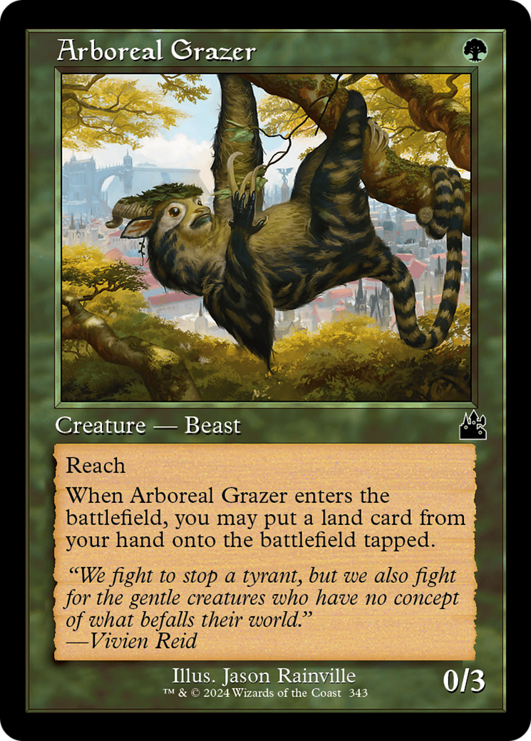 Image of Arboreal Grazer (Retro Frame) (RVR-343) - Ravnica Remastered Foil