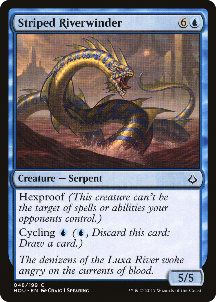 Image of Striped Riverwinder (HOU-048) - Hour of Devastation