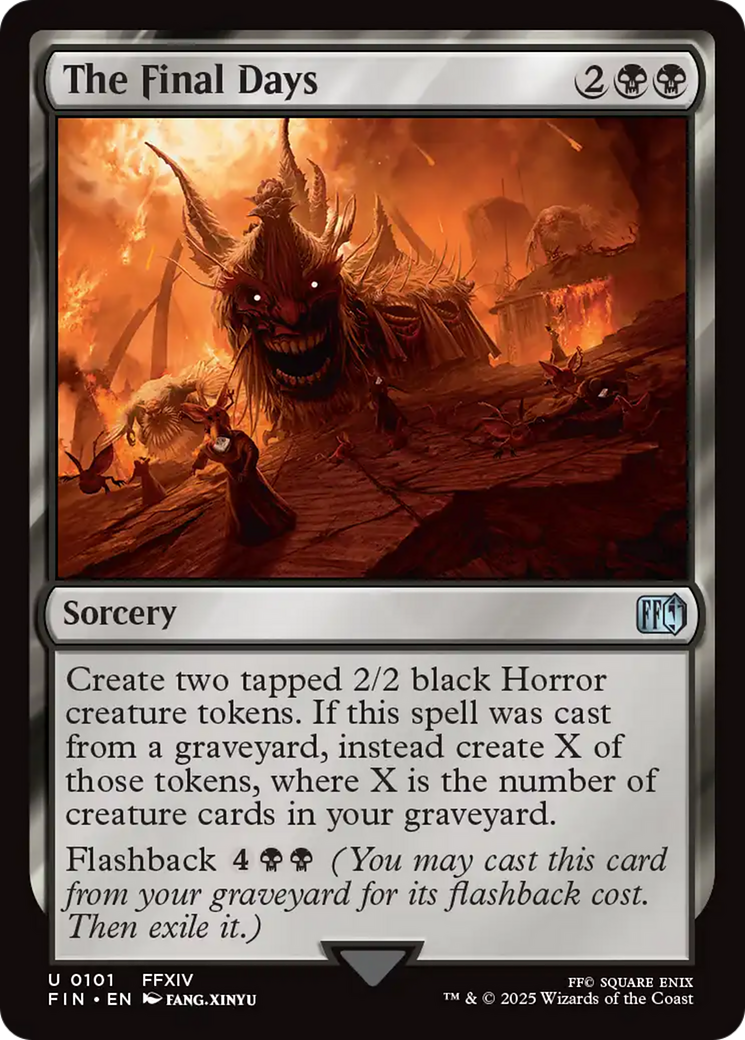 Image of The Final Days (FIN-101) - FINAL FANTASY Foil