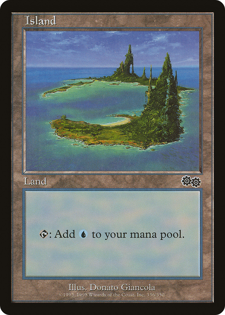 Image of Island (336) (USG-336) - Urza's Saga