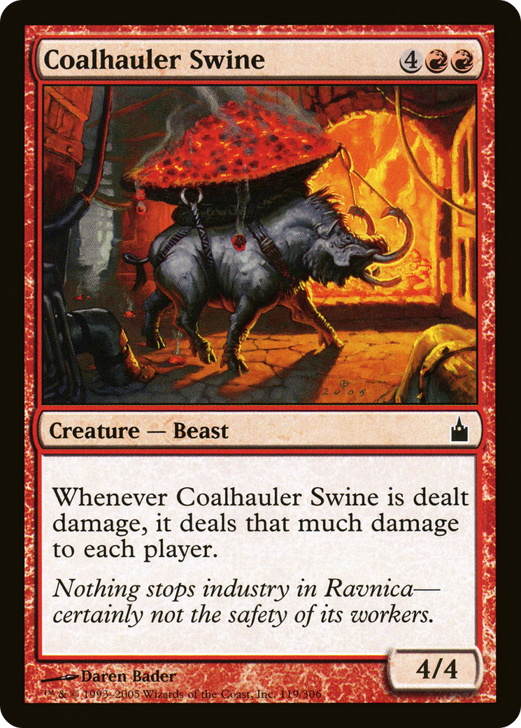 Image of Coalhauler Swine (RAV-119) - Ravnica: City of Guilds
