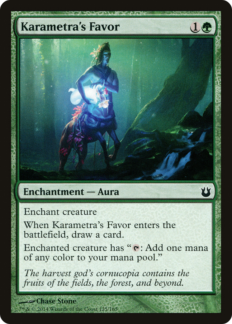 Image of Karametra's Favor (BNG-125) - Born of the Gods Foil