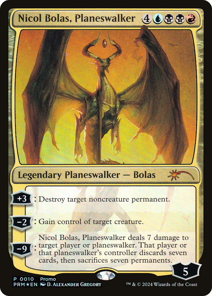 Image of Nicol Bolas, Planeswalker (UMP-010) - Media and Collaboration Promos Foil