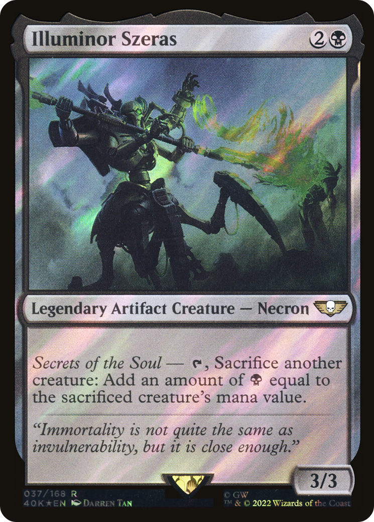 Image of Illuminor Szeras (Surge Foil) (40K-037) - Warhammer 40,000 Commander Foil