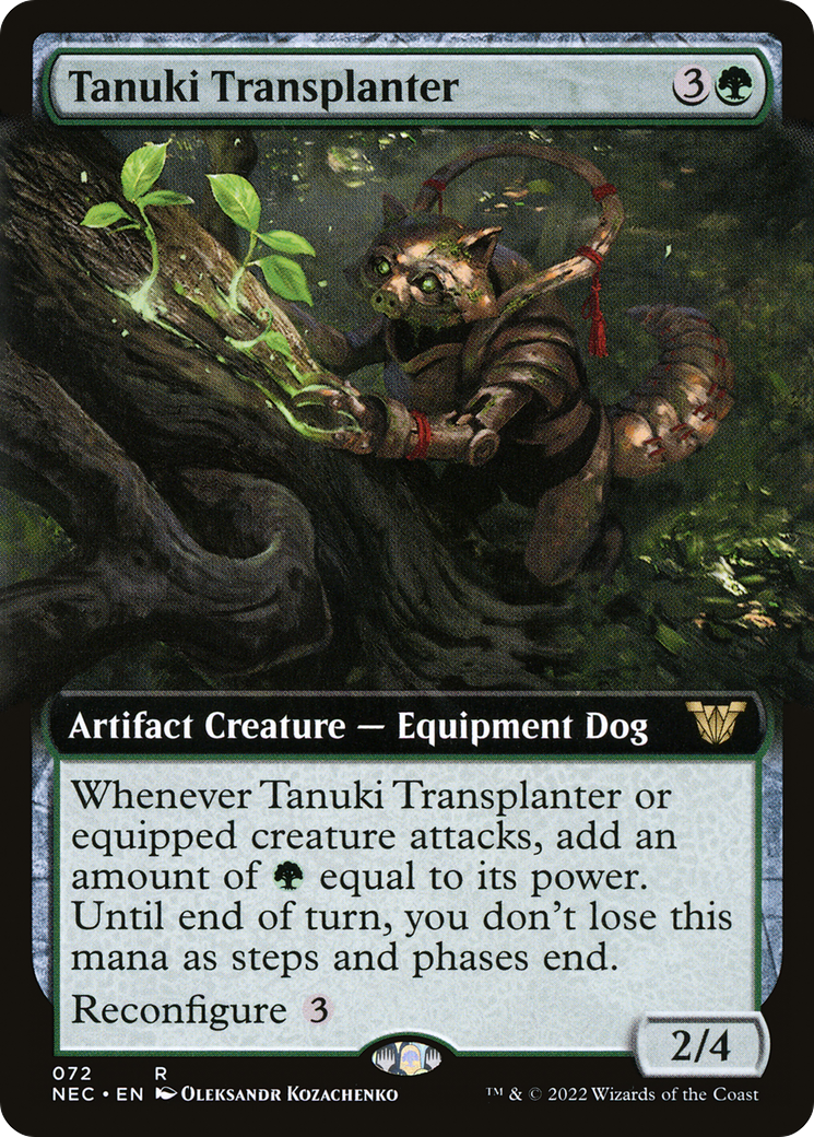 Image of Tanuki Transplanter (Extended Art) (NEC-072) - Neon Dynasty Commander: (Extended Art)
