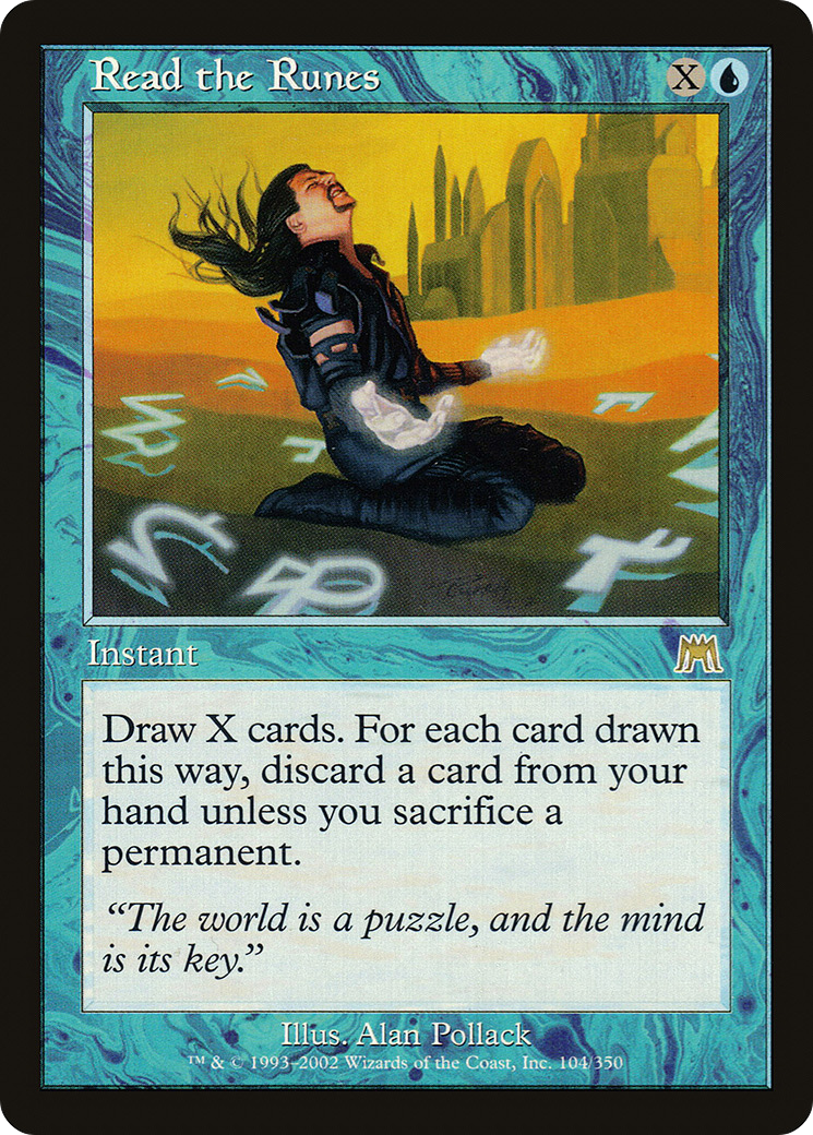 Image of Read the Runes (ONS-104) - Onslaught Foil
