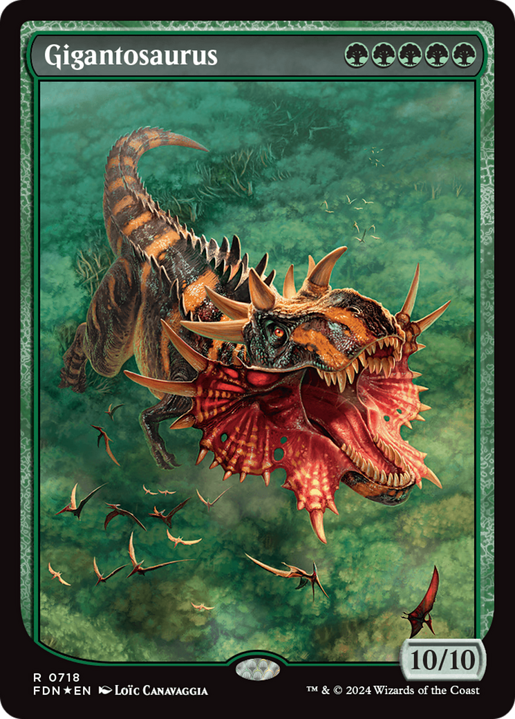 Image of Gigantosaurus (Full Art) (FDN-718) - Foundations: (Full Art, textless) Foil