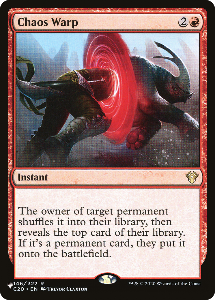 Image of Chaos Warp (C20) (LIST-146) - The List