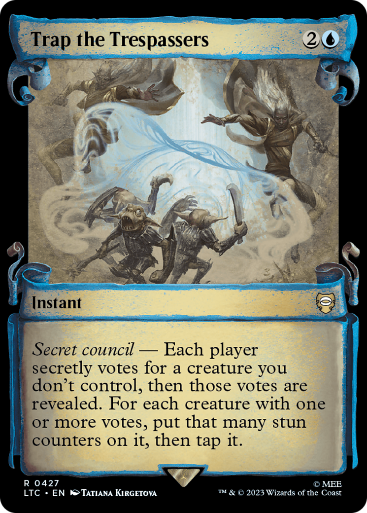 Image of Trap the Trespassers (Showcase Scrolls) (LTC-427) - Tales of Middle-earth Commander: (Showcase) Foil