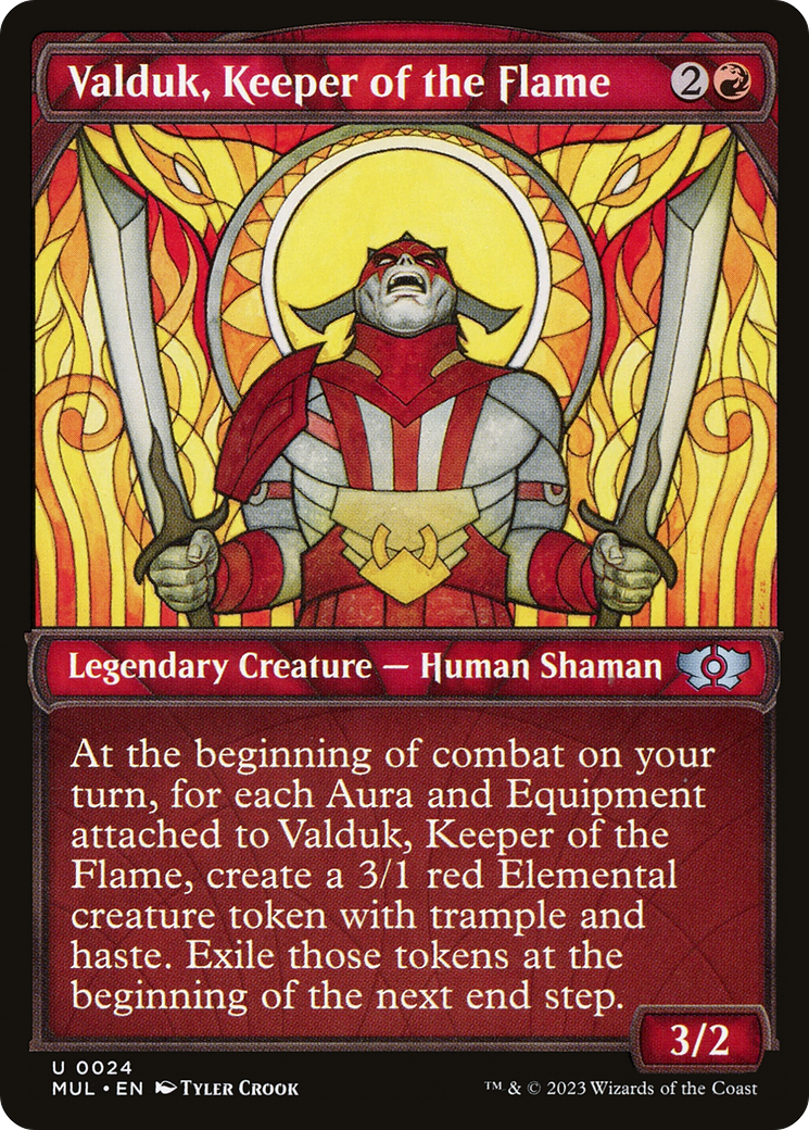 Image of Valduk, Keeper of the Flame (MUL-024) - Multiverse Legends: (Showcase)