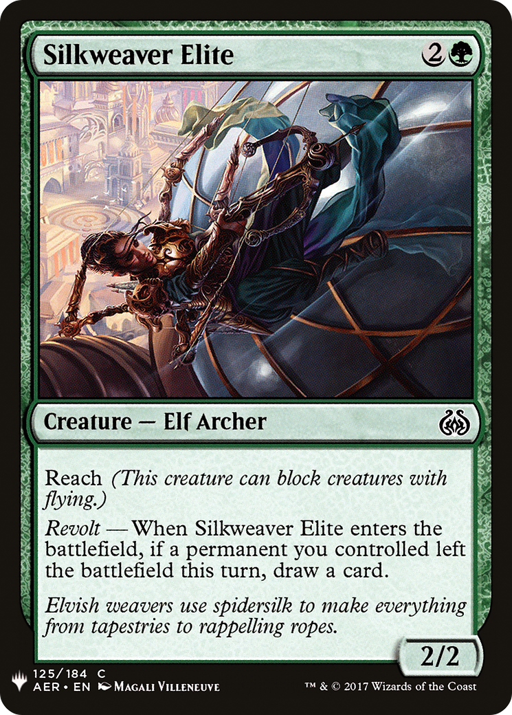 Image of Silkweaver Elite (LIST-AER-125) - The List