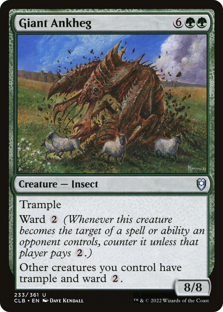 Image of Giant Ankheg (CLB-233) - Commander Legends: Battle for Baldur's Gate Foil