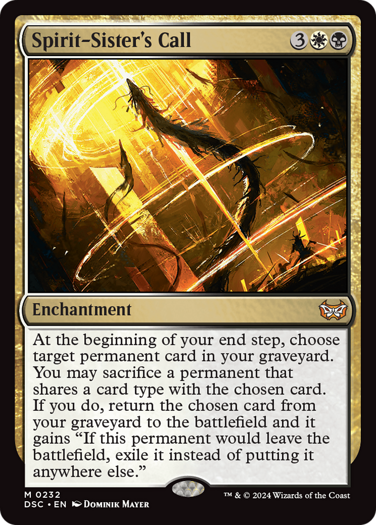 Image of Spirit-Sister's Call (DSC-232) - Duskmourn: House of Horror Commander