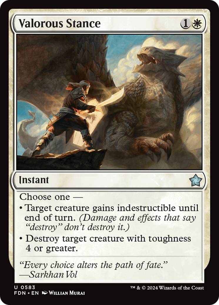 Image of Valorous Stance (FDN-583) - Foundations