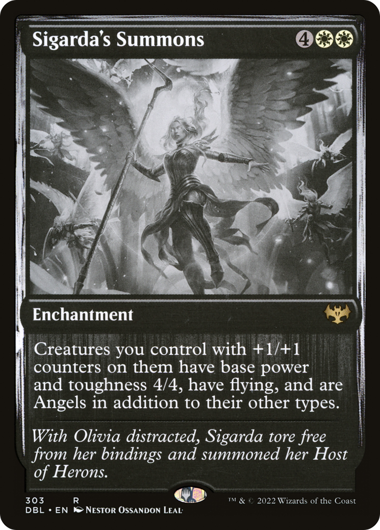 Image of Sigarda's Summons (DBL-303) - Innistrad: Double Feature Foil