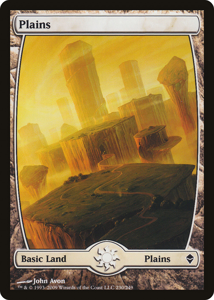 Image of Plains (230) - Full Art (ZEN-230) - Zendikar Foil