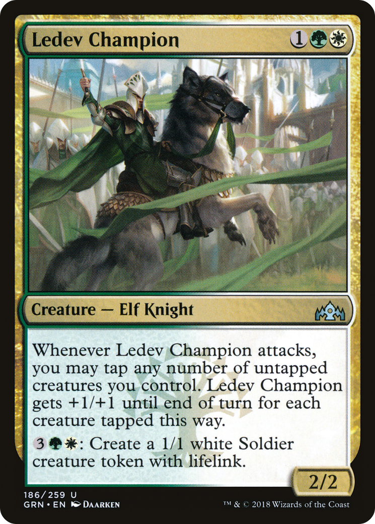 Image of Ledev Champion (GRN-186) - Guilds of Ravnica Foil