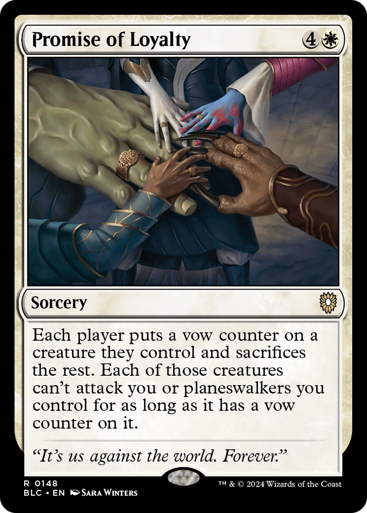 Image of Promise of Loyalty (BLC-148) - Bloomburrow Commander
