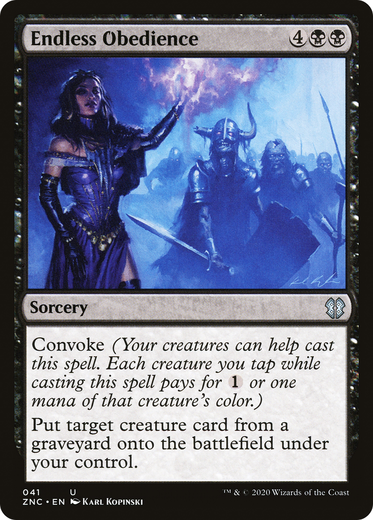 Image of Endless Obedience (ZNC-041) - Zendikar Rising Commander