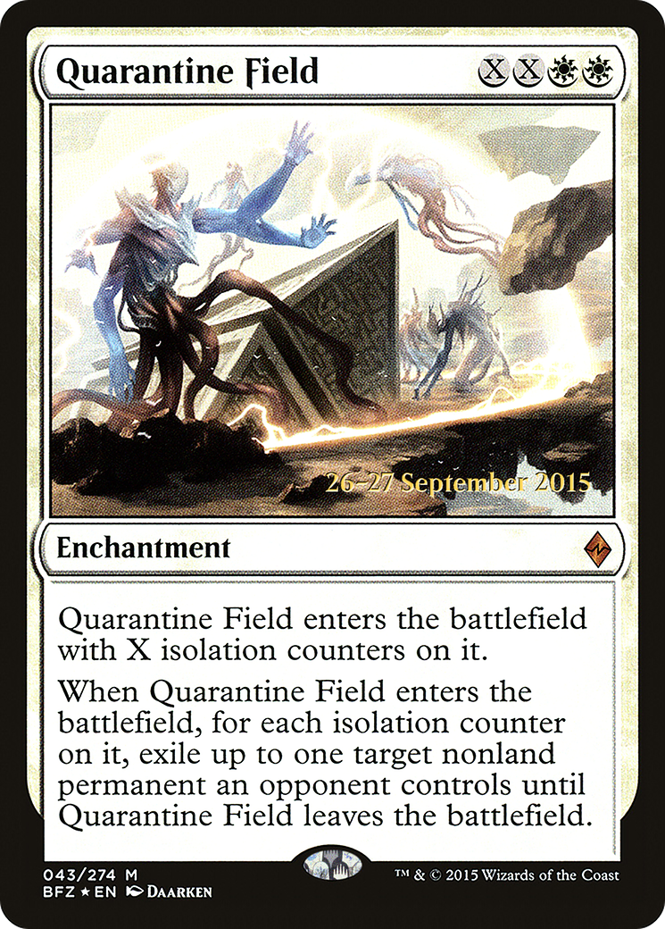 Image of Quarantine Field (PRE-043) - Battle for Zendikar Promos Foil