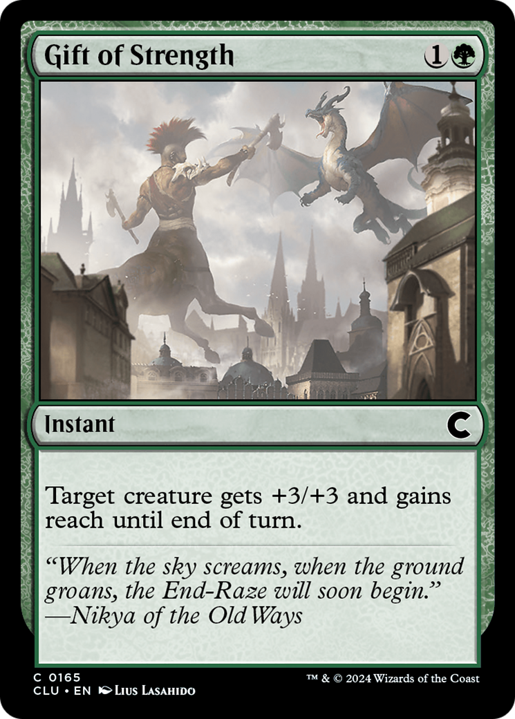 Image of Gift of Strength (CLU-165) - Ravnica: Clue Edition