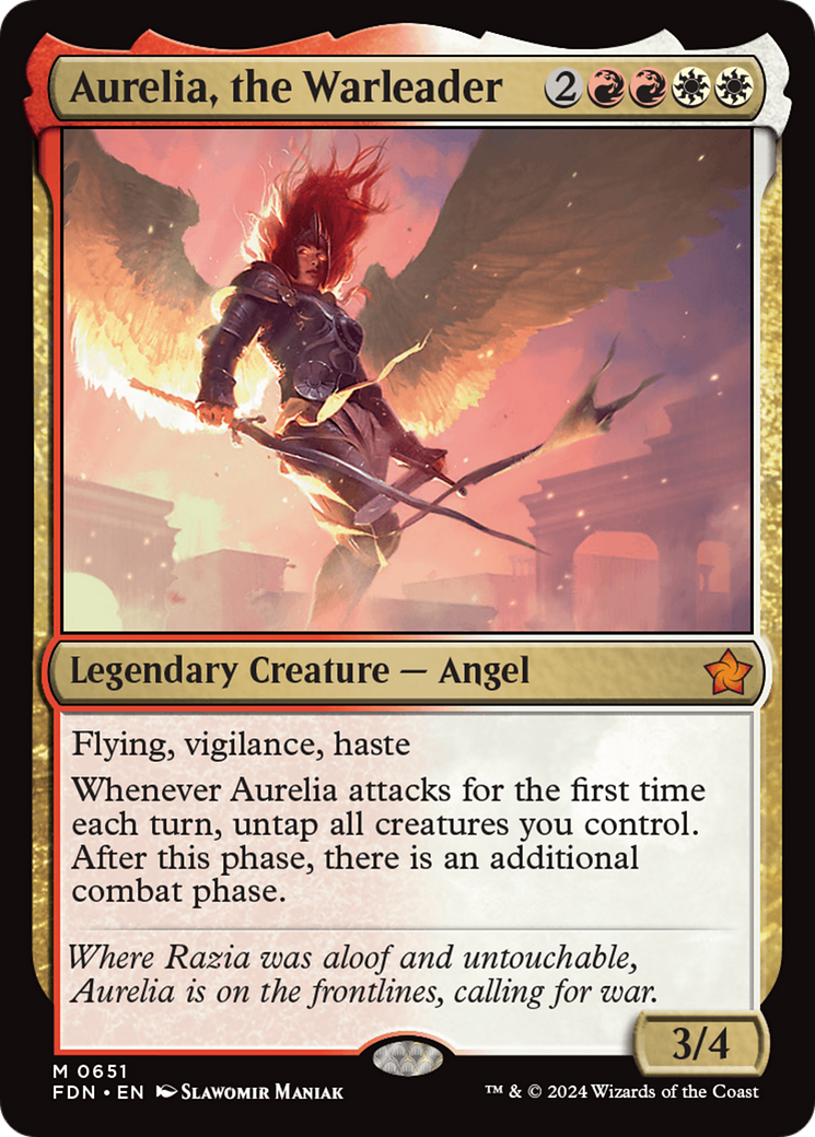 Image of Aurelia, the Warleader (FDN-651) - Foundations