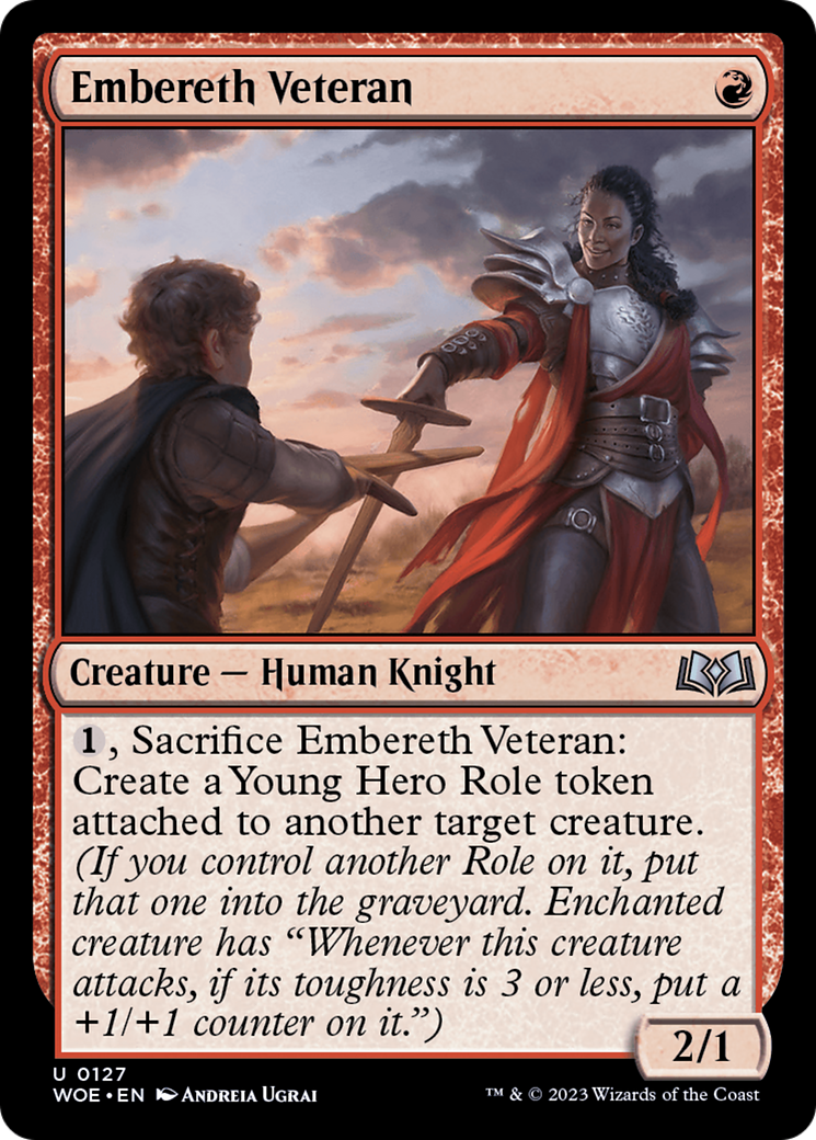 Image of Embereth Veteran (WOE-127) - Wilds of Eldraine Foil