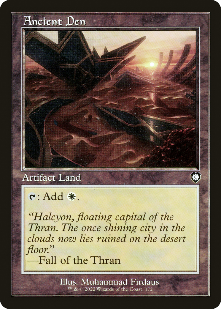 Image of Ancient Den (Retro Frame) (BRC-172) - The Brothers' War Commander