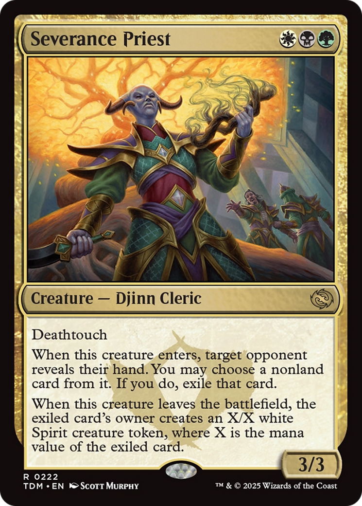 Image of Severance Priest (TDM-222) - Tarkir: Dragonstorm Foil
