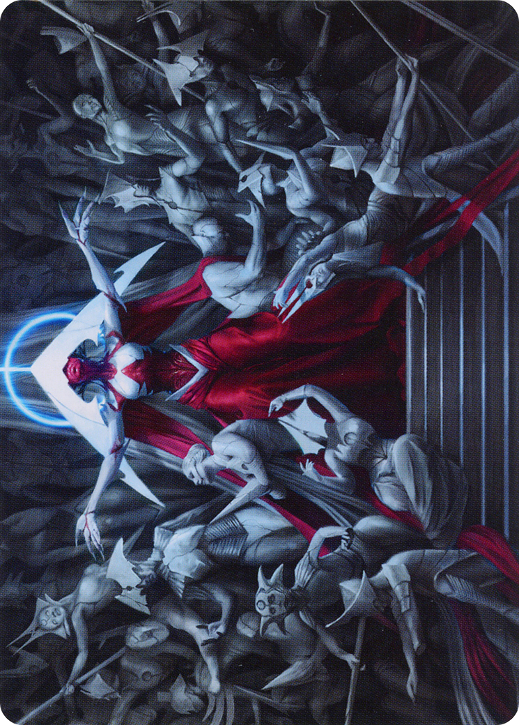 Image of Elesh Norn, Mother of Machines // Elesh Norn, Mother of Machines (AONE-002) - Phyrexia: All Will Be One Art Series (Borderless) Foil
