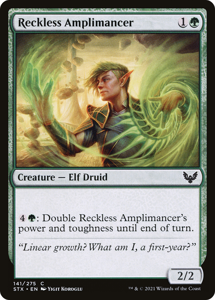 Image of Reckless Amplimancer (STX-141) - Strixhaven: School of Mages
