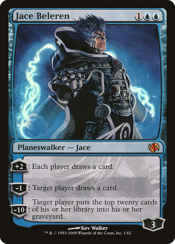 Image of Jace Beleren (DD2-001) - Duel Decks: Jace vs. Chandra Foil