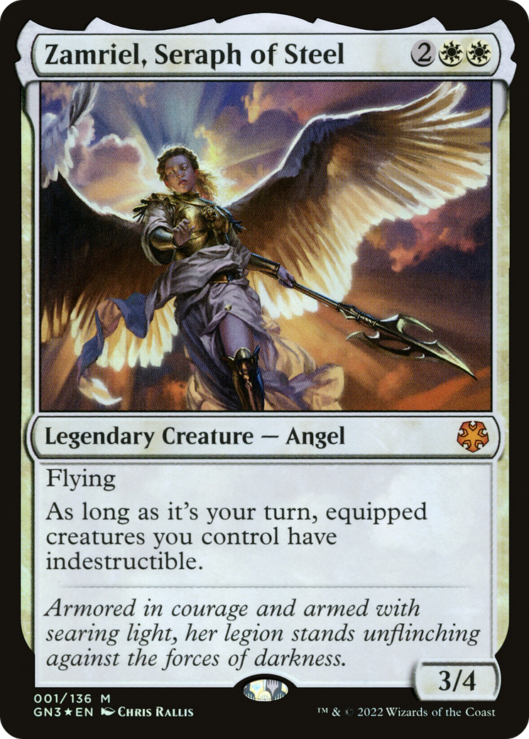 Image of Zamriel, Seraph of Steel (GN3-001) - Game Night: Free-for-All Foil