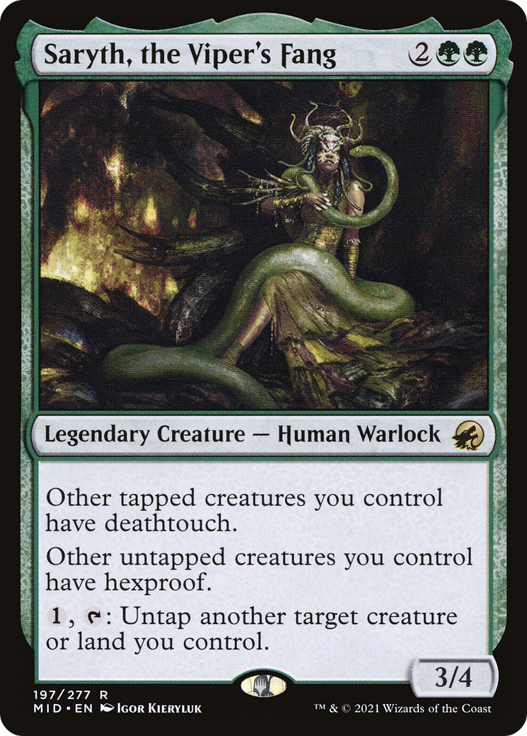 Image of Saryth, the Viper's Fang (MID-197) - Innistrad: Midnight Hunt