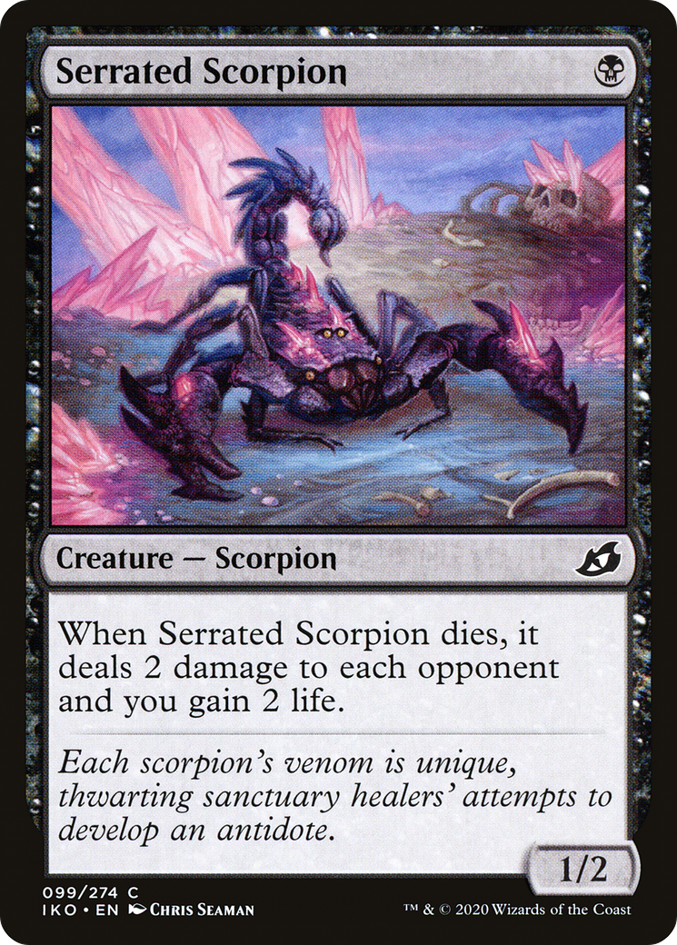 Image of Serrated Scorpion (IKO-099) - Ikoria: Lair of Behemoths Foil