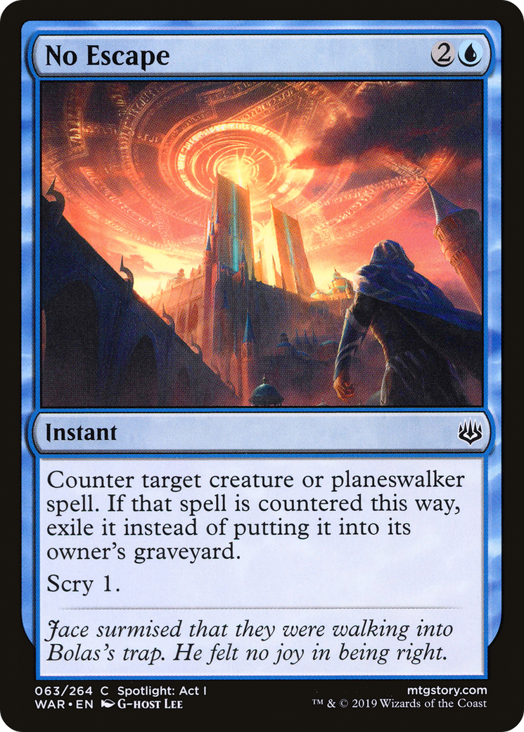 Image of No Escape (WAR-063) - War of the Spark Foil