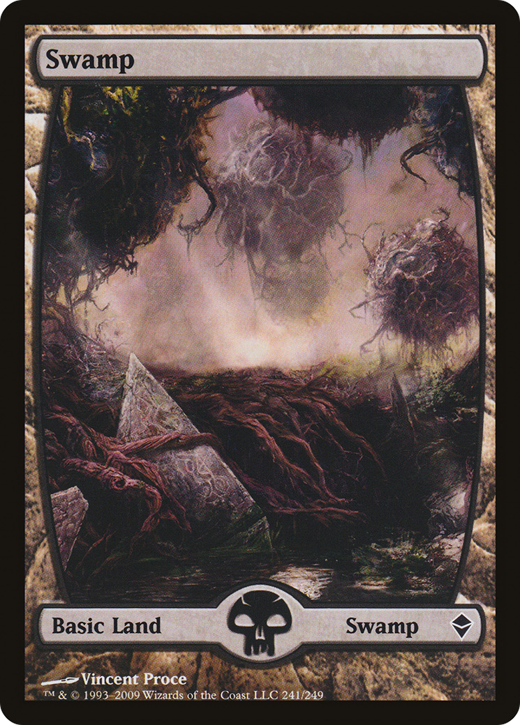 Image of Swamp (241) - Full Art (ZEN-241) - Zendikar Foil