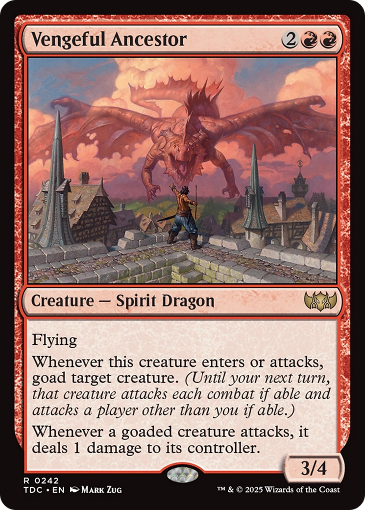 Image of Vengeful Ancestor (TDC-242) - Commander: Tarkir: Dragonstorm