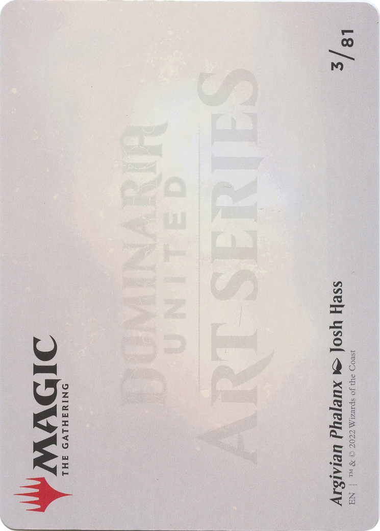 Image of Argivian Phalanx // Argivian Phalanx (ADMU-003) - Dominaria United Art Series (Borderless)
