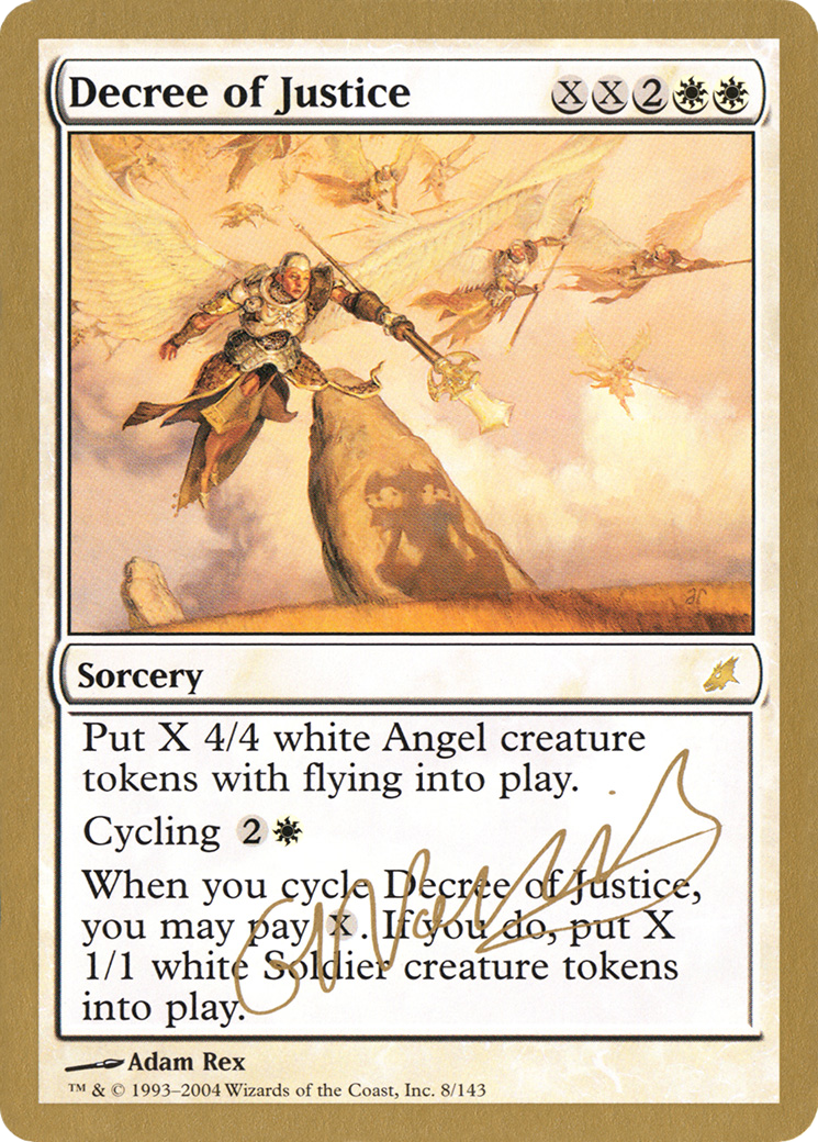 Image of Decree of Justice - 2004 Gabriel Nassif (SCG) (WCD-GN8) - World Championship Decks 2004