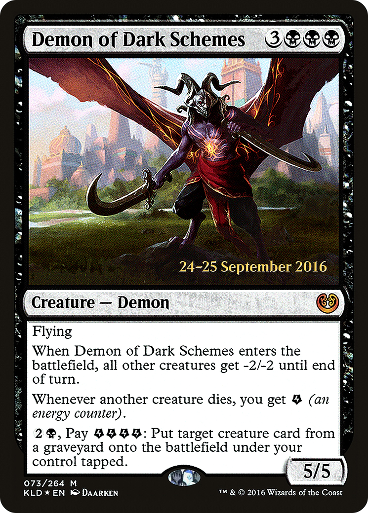 Image of Demon of Dark Schemes (PRE-073) - Kaladesh Promos Foil