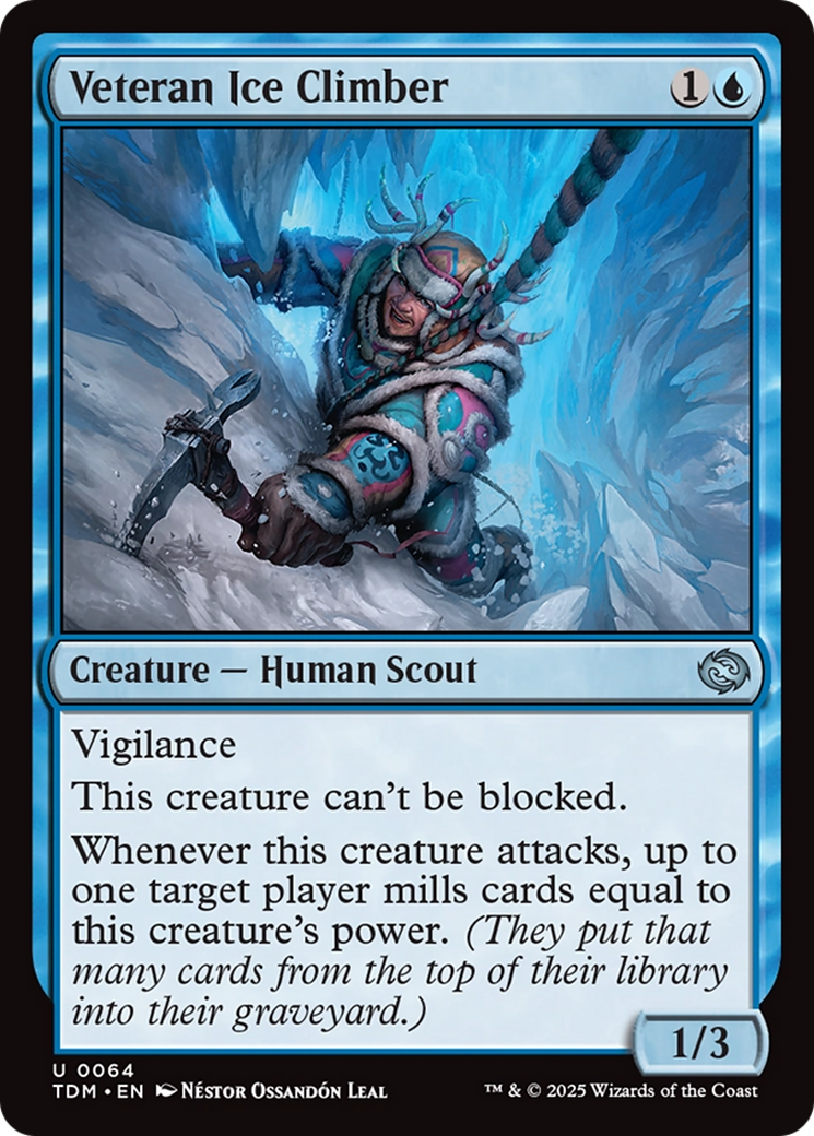 Image of Veteran Ice Climber (TDM-064) - Tarkir: Dragonstorm Foil