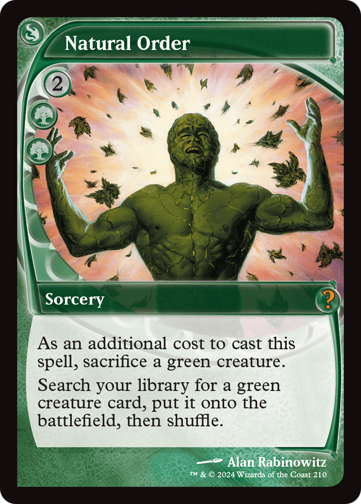 Image of Natural Order (Future Sight) (MB2-210) - Mystery Booster 2 Foil