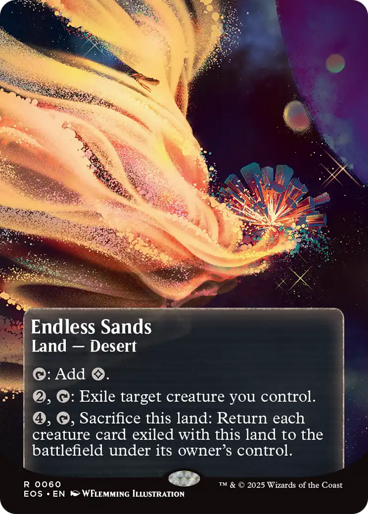 Image of Endless Sands (EOS-060) - Edge of Eternities: Stellar Sights (Borderless) Foil