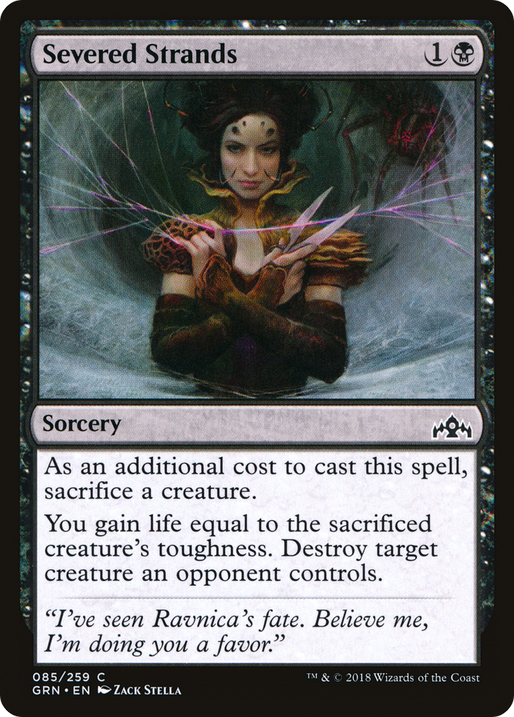 Image of Severed Strands (GRN-085) - Guilds of Ravnica Foil