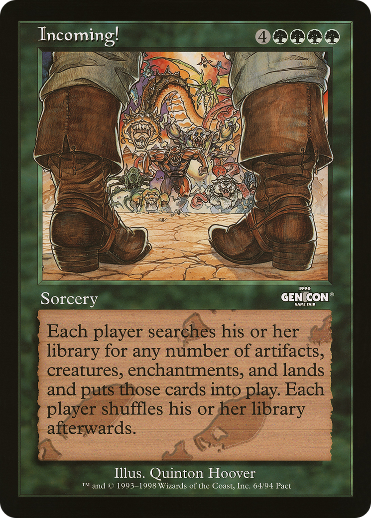 Image of Incoming! (O90P-010) - Oversized 90's Promos